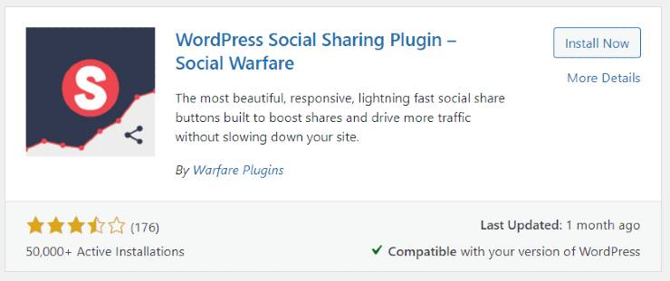 blogging ke liye best wordpress plugins - social warfare