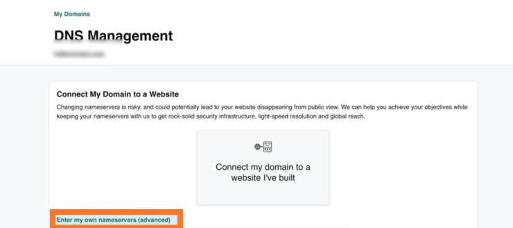 Domain Ko Hosting se Kaise Jode -  Enter My Own Nameservers (advanced)