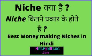 Niche kya hai?Niche कितने प्रकार के होते है?Best Niche for Blogging (2023) Blogging