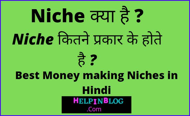 Niche kya hai?Niche कितने प्रकार के होते है?Best Niche for Blogging (2023) Best Niche for Blogging, Niche kya hai